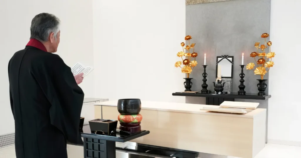 火葬場でのお勤め